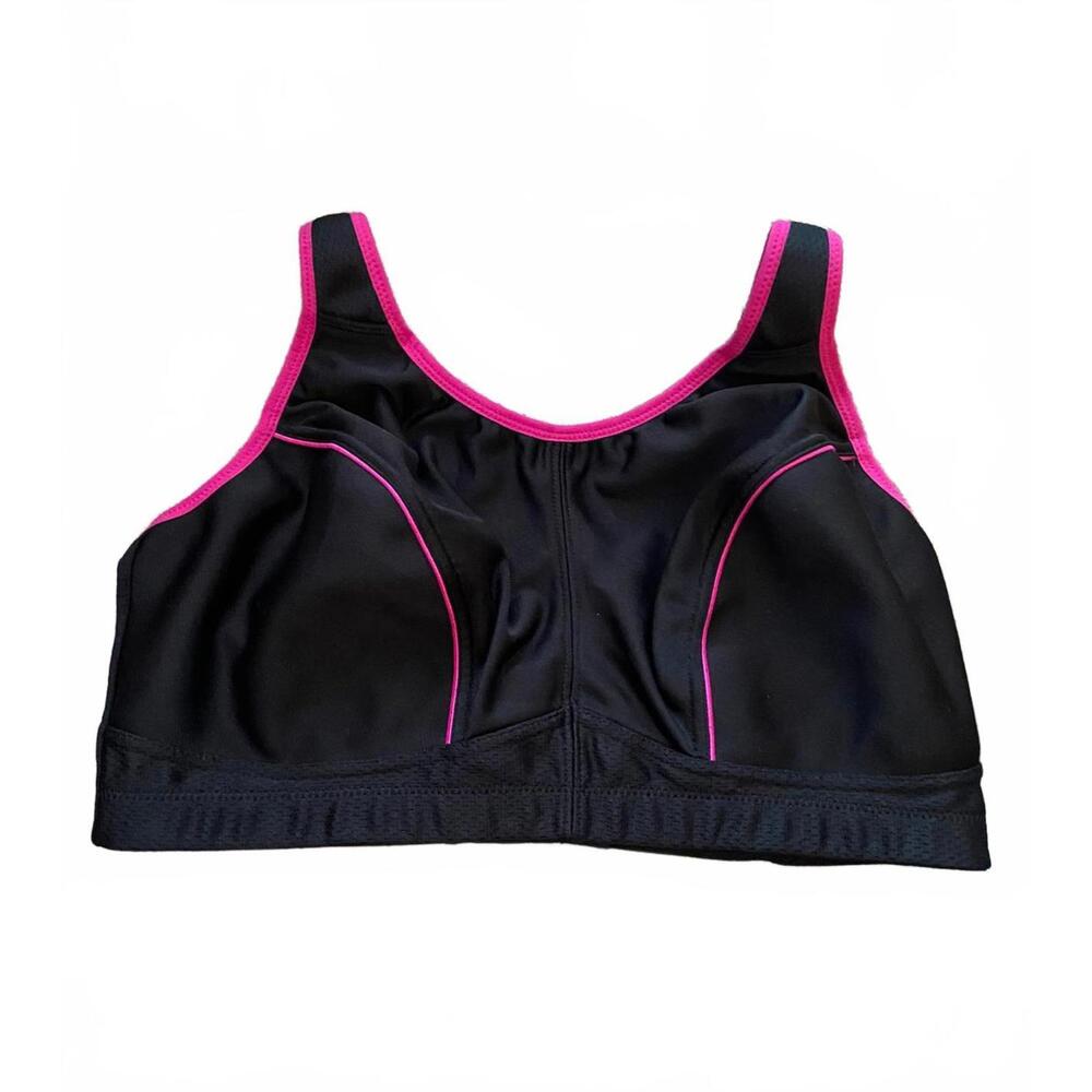 Wingslove Black w Pink Trim Sports Bra 38DDD/F